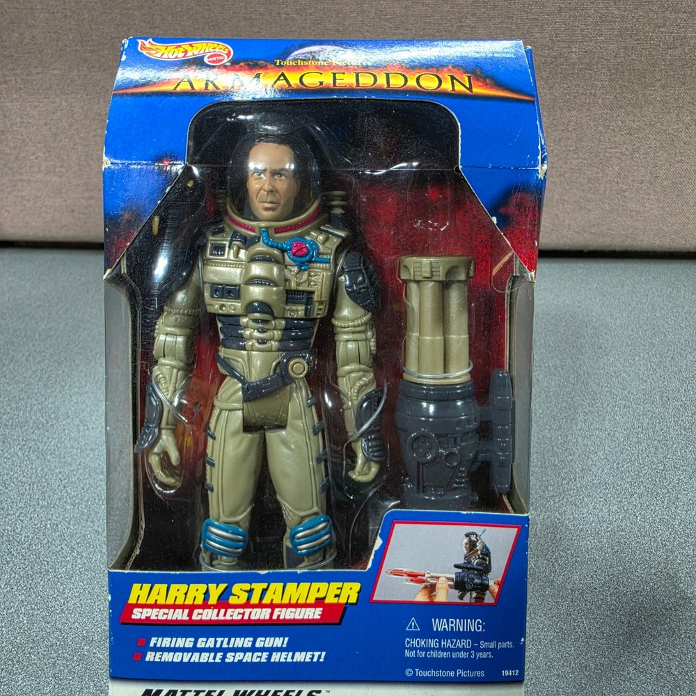 Rare Mattel Hot Wheels Armageddon Harry Stamper Bruce Willis‎ Figure 1997
